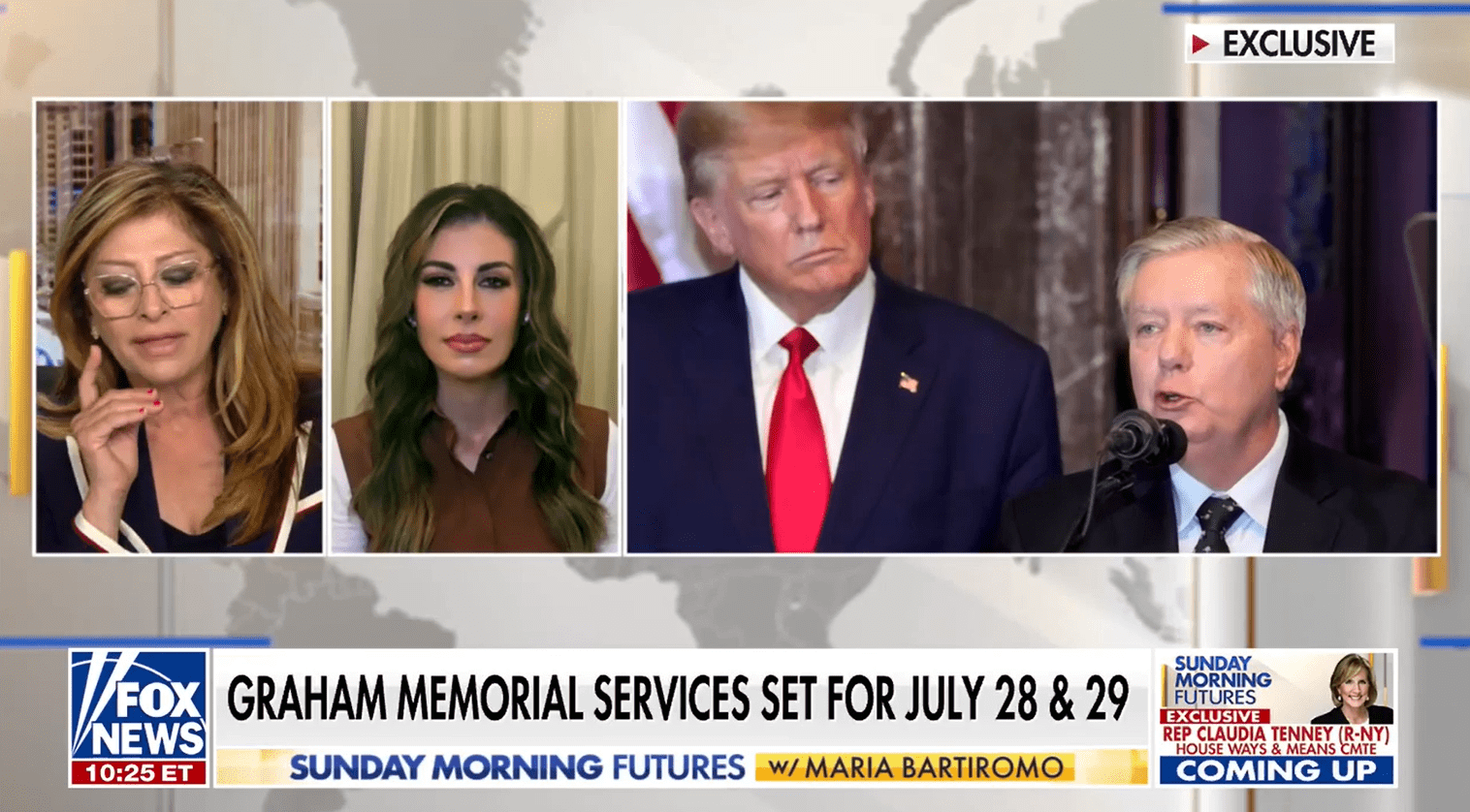 Morgan Ortagus remembers Lindsey Graham with Maria Bartiromo on "Sunday Morning Futures"